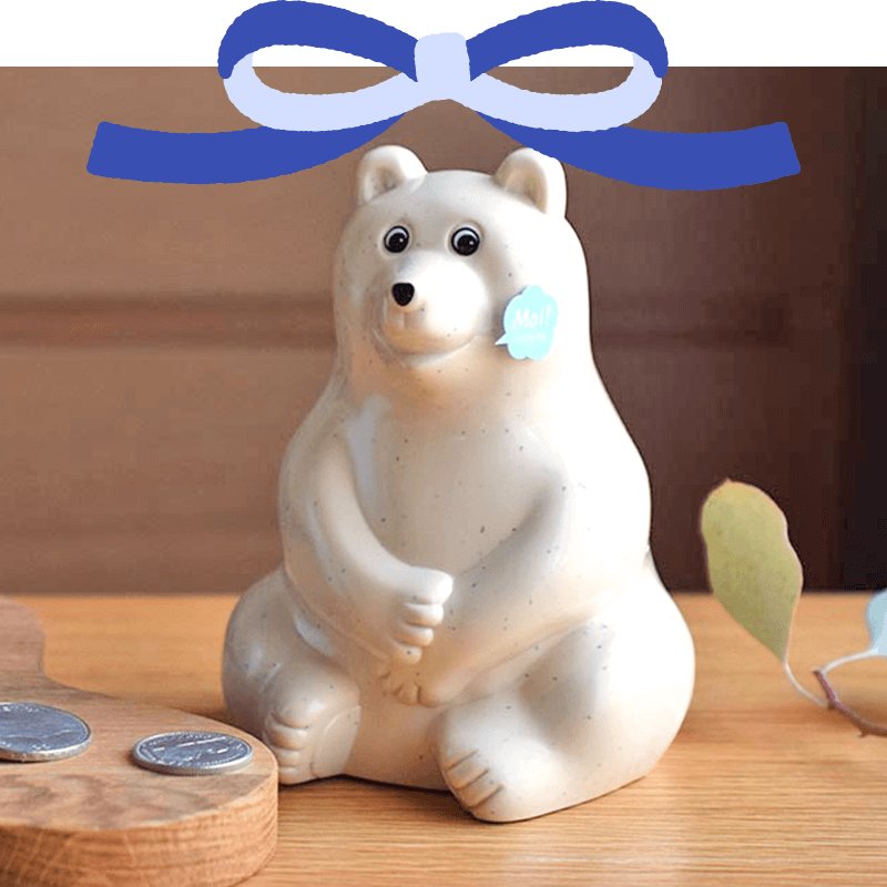 シロクマ貯金箱(Polar Bear Money box)