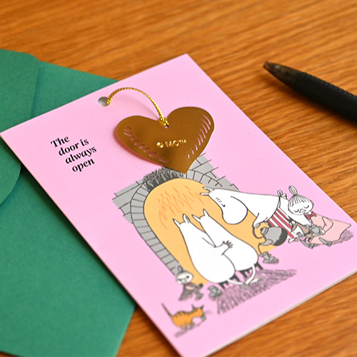 【80周年限定】チャーム付きカード（封筒付） MOOMIN 80