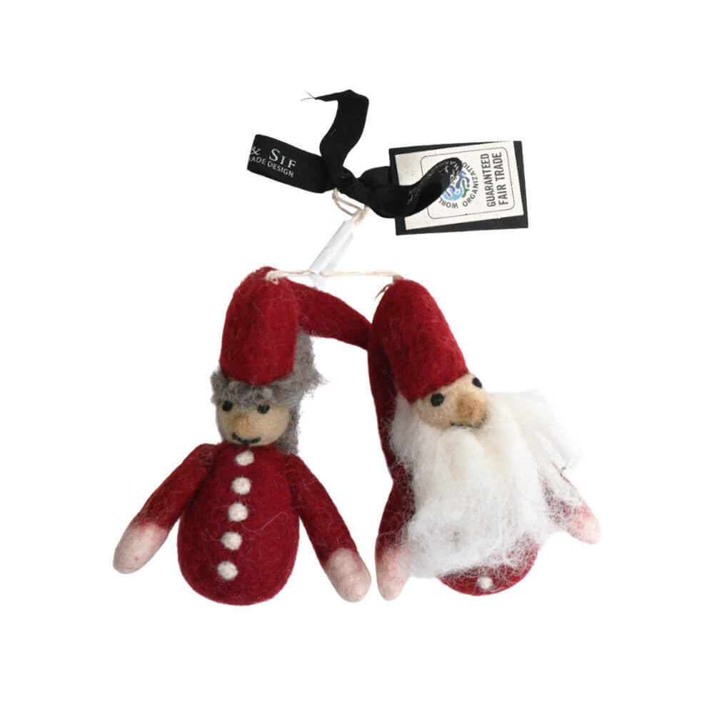 妖精のカップルとヤドリギリースLセット