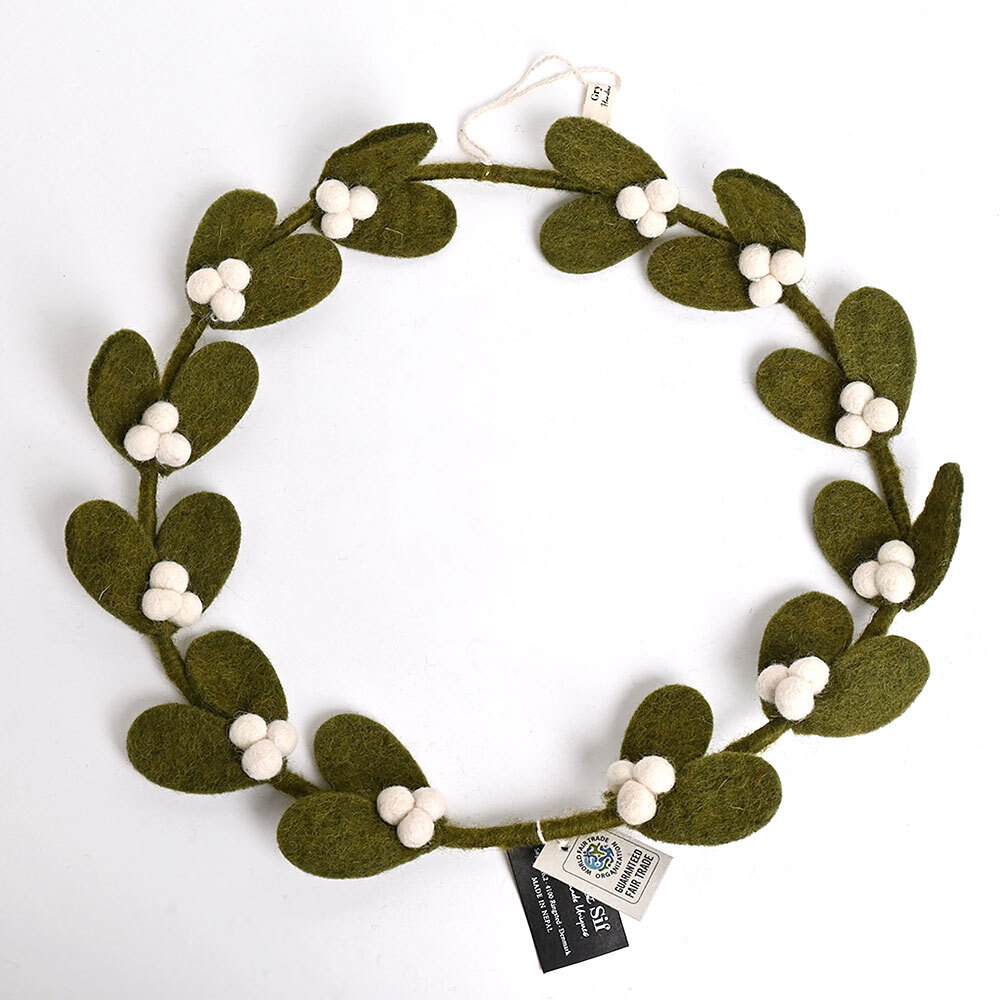 妖精のカップルとヤドリギリースLセット