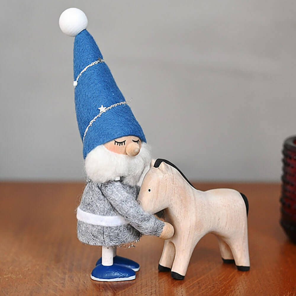 ＜★te-nori限定＞ ノルディカニッセ　ぬくもりいっぱいハグサンタさんとかわいいコウマの縁起物セット