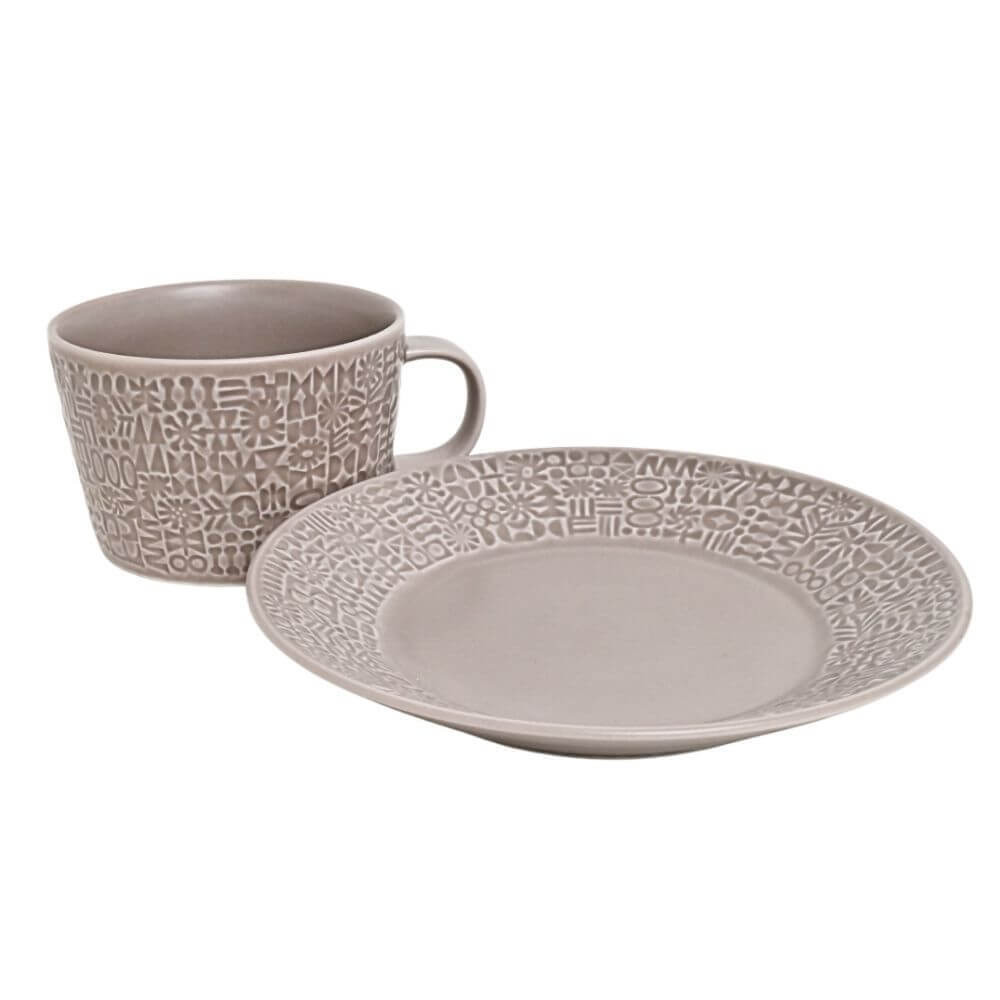 PATTERNED PLATE グレージュ
