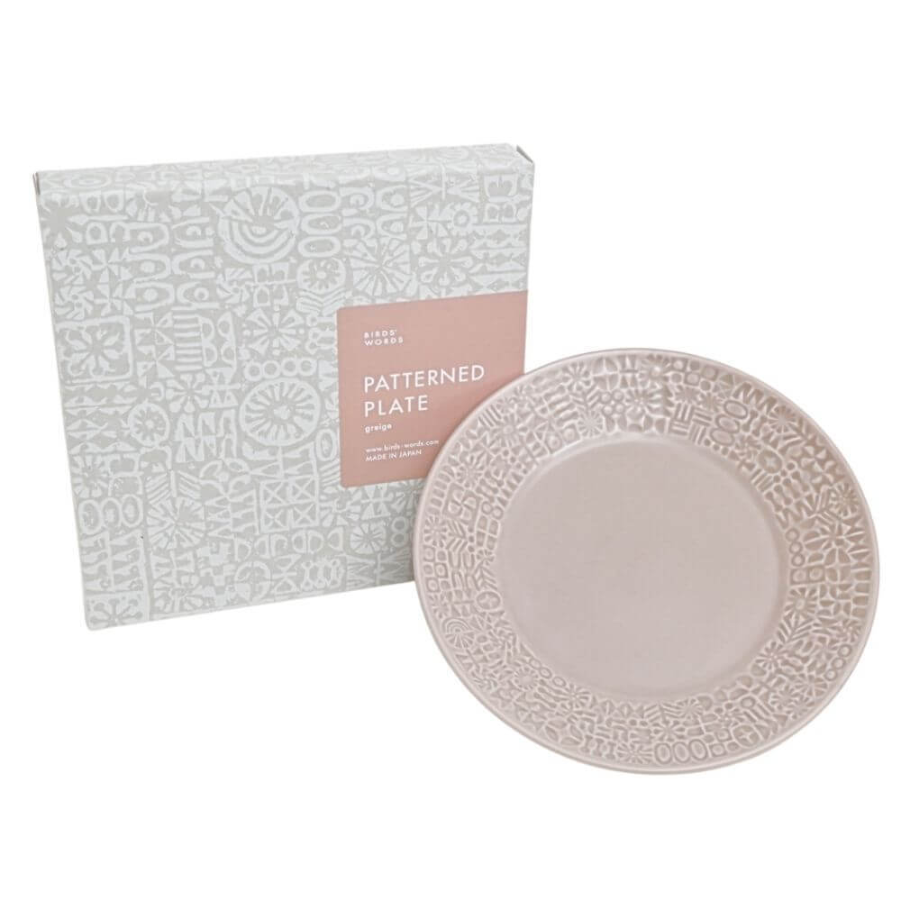 PATTERNED PLATE グレージュ