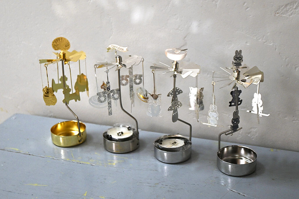 ロータリーキャンドルホルダー フォックスアンドサンタ