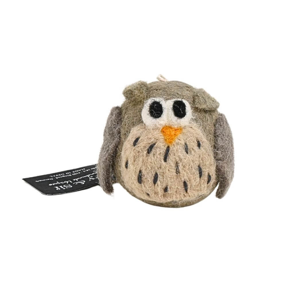 ＜★te-nori限定＞ ノルディカニッセ　北欧の森のお友だち！ ハグサンタとフクロウの、のんびりひなたぼっこセット