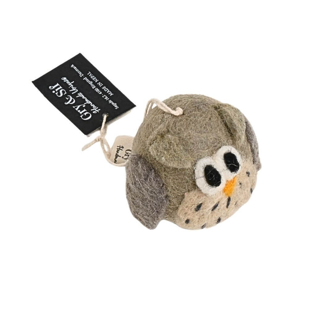 ＜★te-nori限定＞ ノルディカニッセ　北欧の森のお友だち！ ハグサンタとフクロウの、のんびりひなたぼっこセット