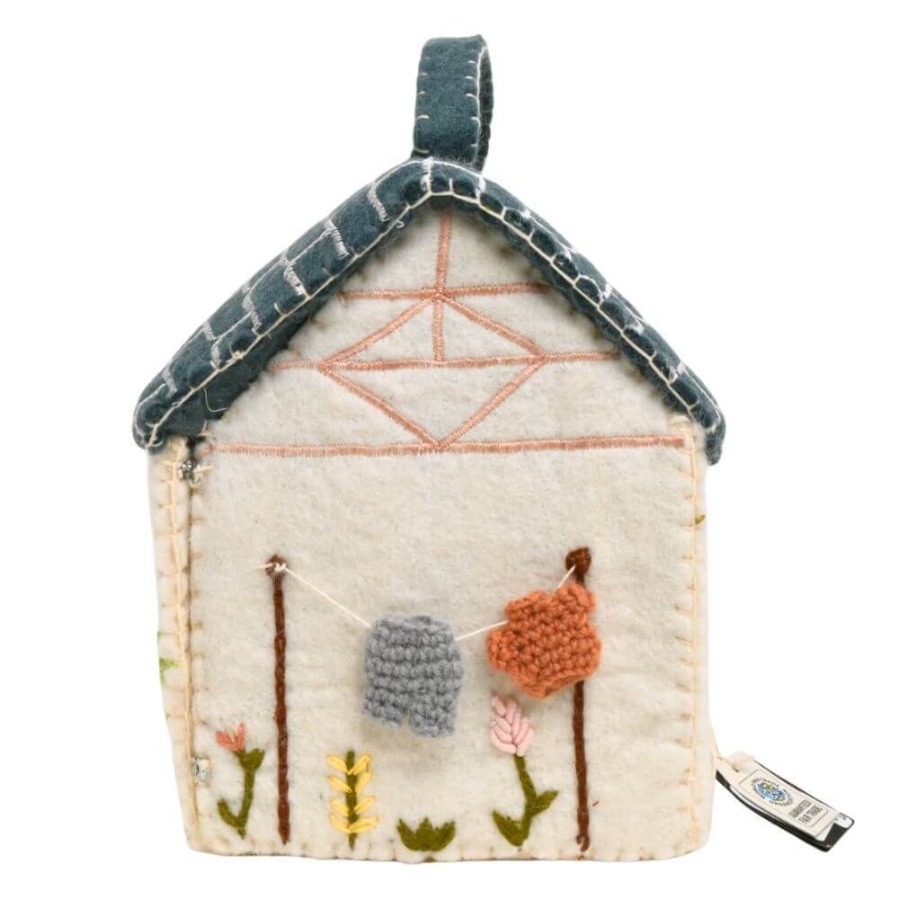 ドールハウス 青い屋根