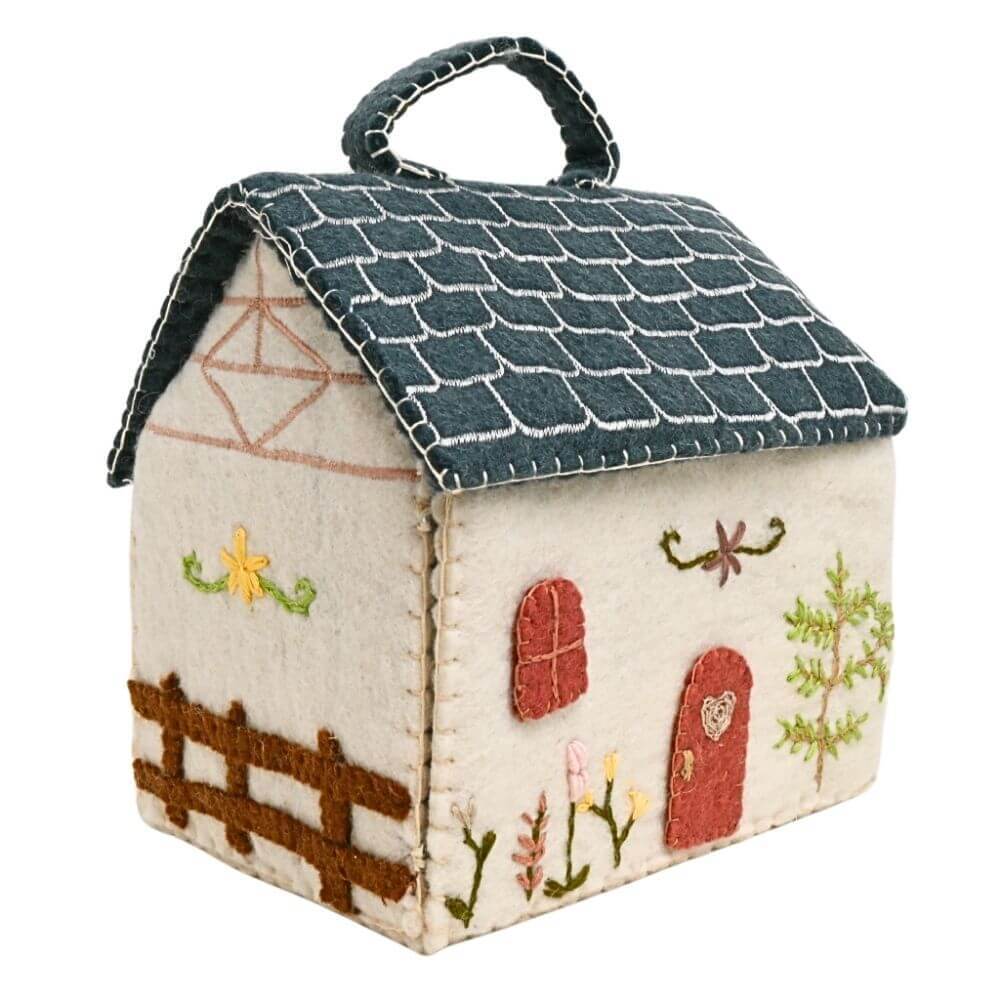 ドールハウス 青い屋根