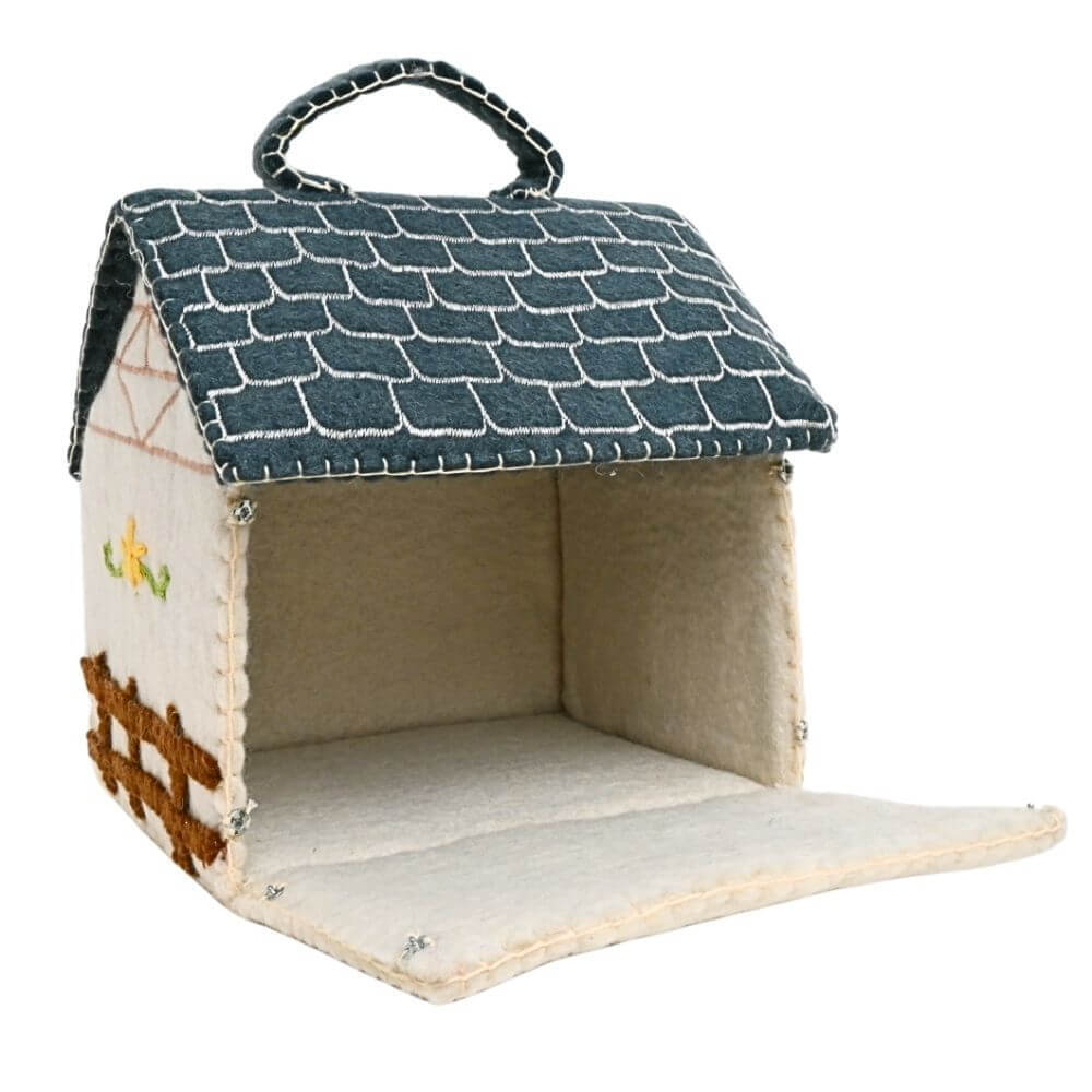 ドールハウス 青い屋根