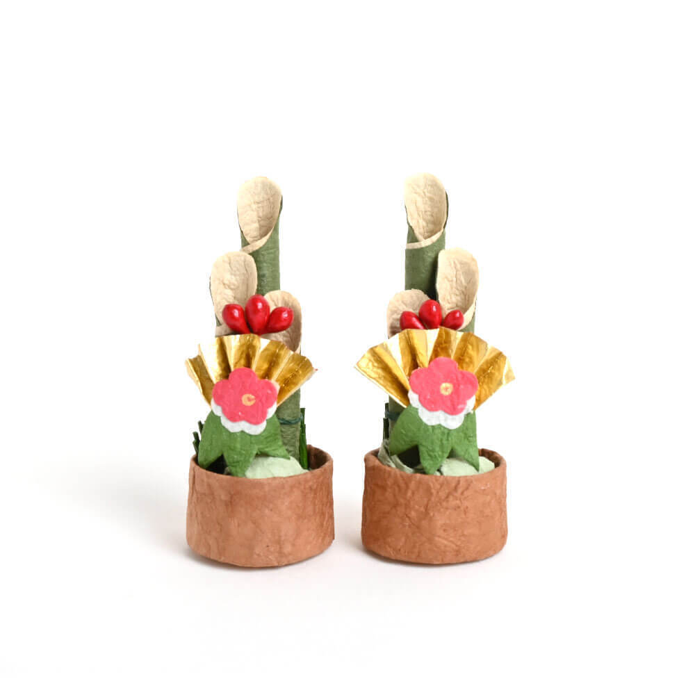 ＜★te-nori限定＞ ノルディカニッセ　プレゼント袋に入ったサンタさんと迎える、ミニチュア門松の迎春セット