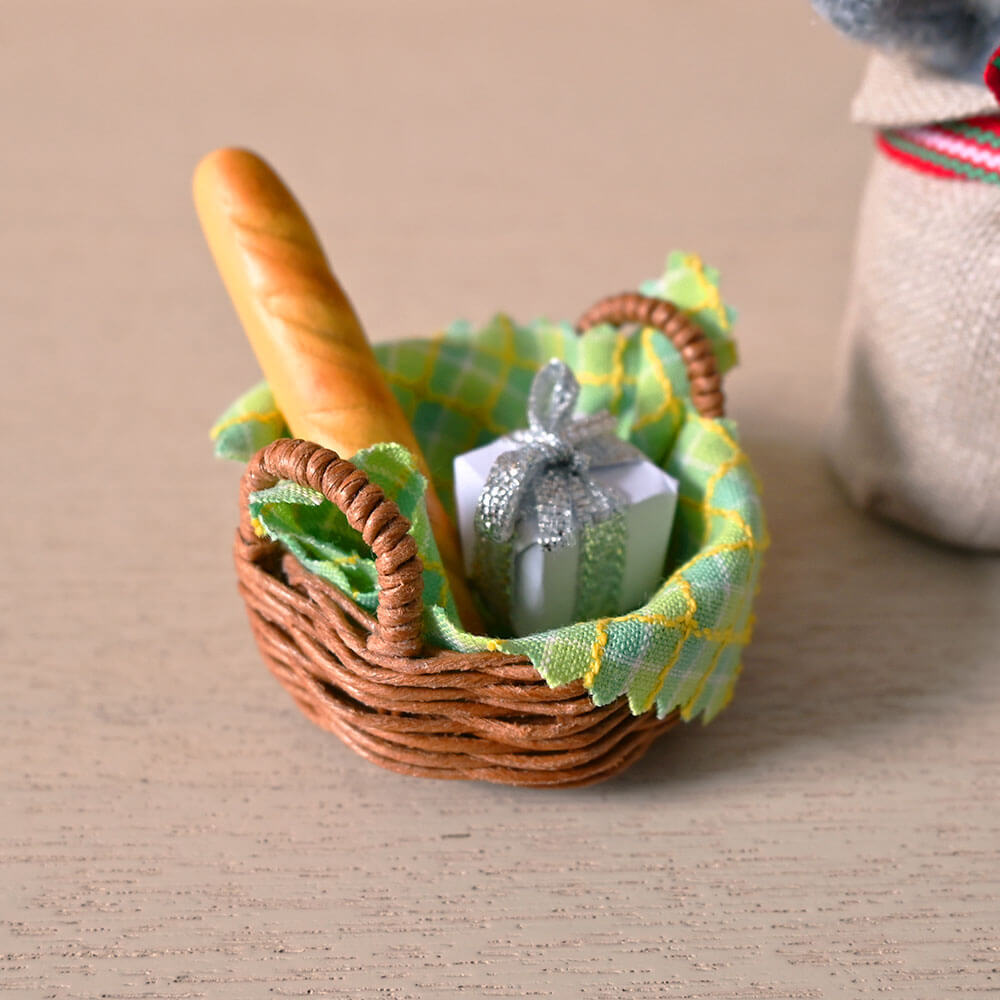 ＜★te-nori限定＞ ノルディカニッセ　北欧の小さなパン屋さん！ お腹も心も満たす、袋に入ったサンタさんの至福の時セット（フランスパン）