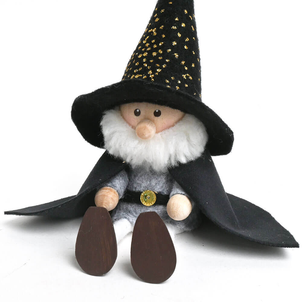 ハロウィン　おばけを抱えたキラキラ帽子の魔法使いサンタ　te-nori限定　ノルディカニッセ【10月上旬～中旬発送予定】