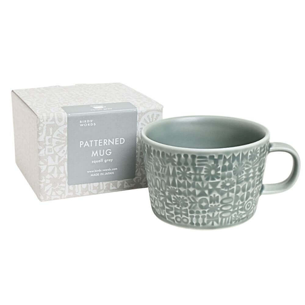 使うほど好きになる、PATTERNED MUGペアセット（アンティークローズ・スコールグレー）