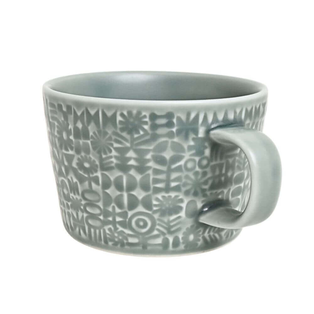 使うほど好きになる、PATTERNED MUGペアセット（アンティークローズ・スコールグレー）
