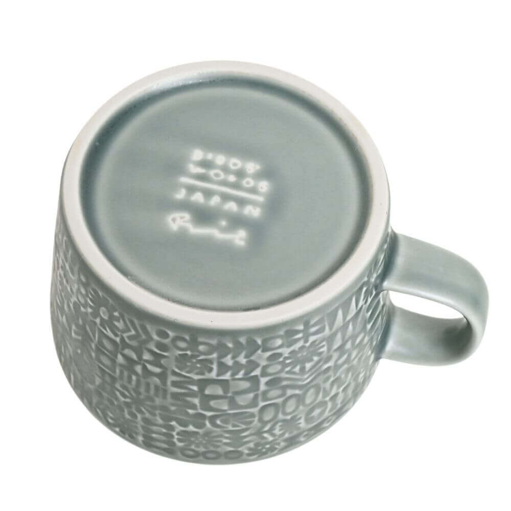 使うほど好きになる、PATTERNED MUGペアセット（アンティークローズ・スコールグレー）