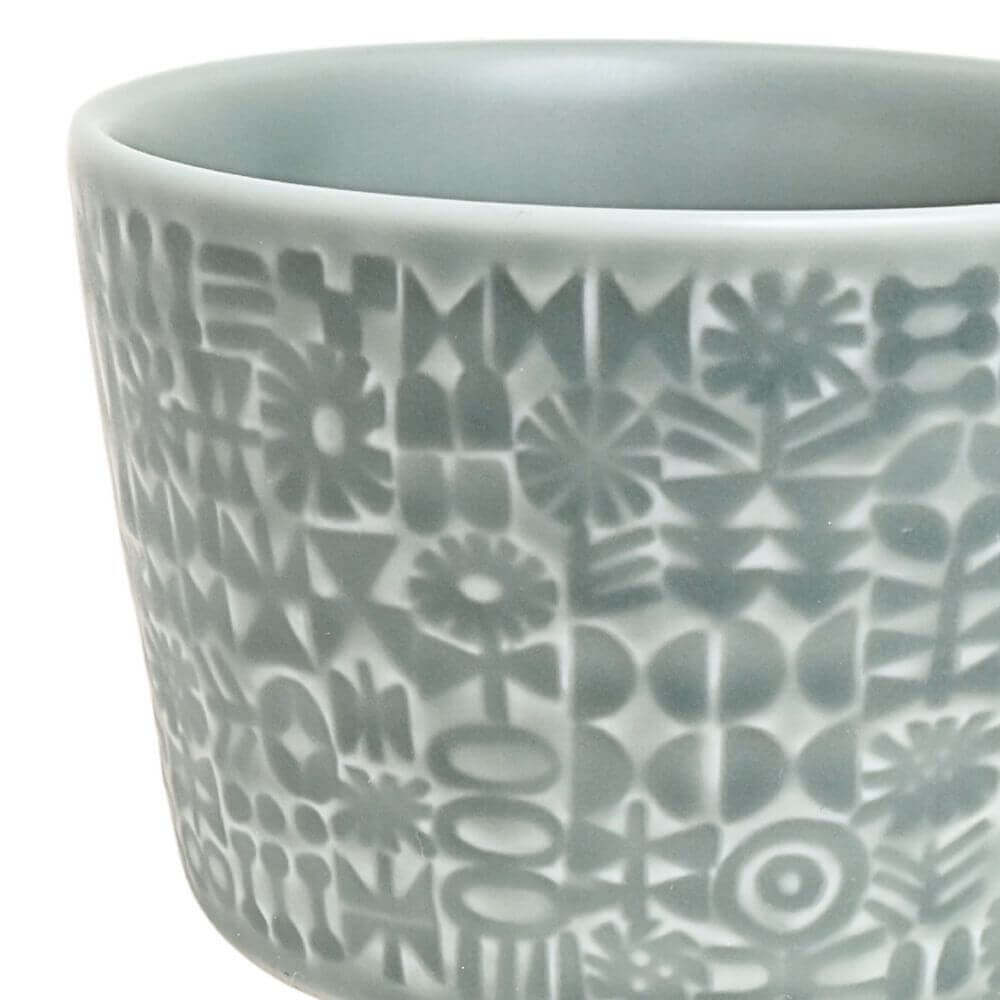 使うほど好きになる、PATTERNED MUGペアセット（アンティークローズ・スコールグレー）
