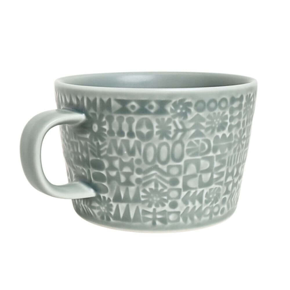 使うほど好きになる、PATTERNED MUGペアセット（アンティークローズ・スコールグレー）