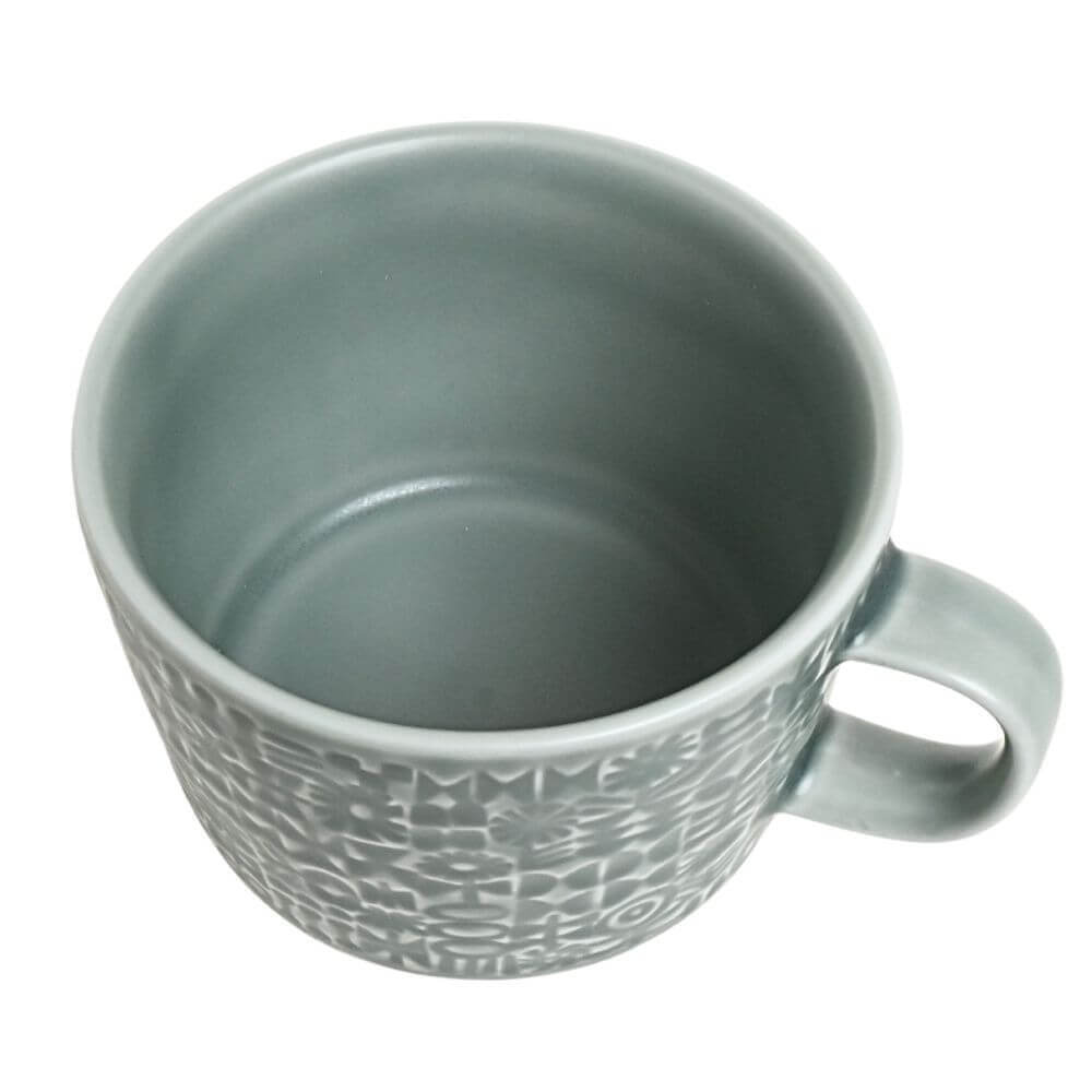 使うほど好きになる、PATTERNED MUGペアセット（アンティークローズ・スコールグレー）