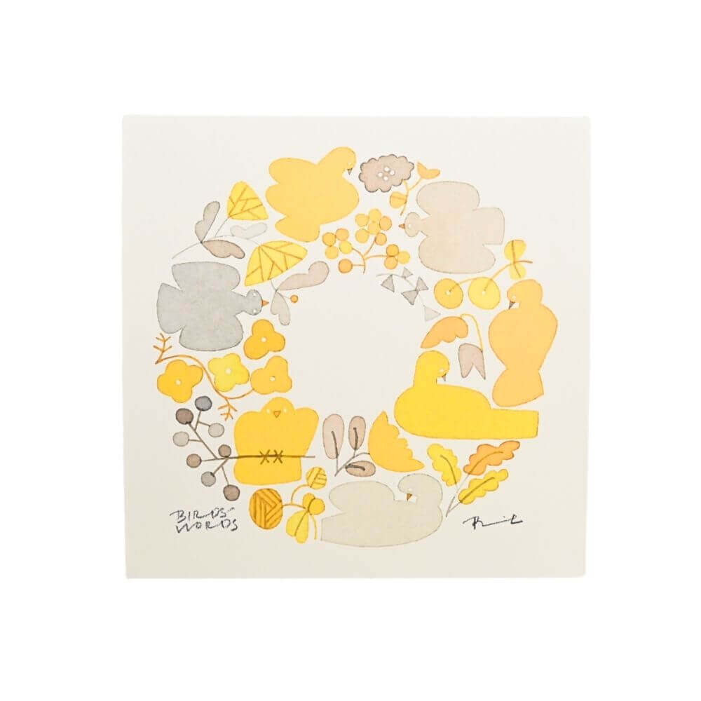 ノルディカニッセ　春ニッセ　春を彩るミモザを持った女の子とクローバーを持った男の子の北欧インテリアセット Spring Series