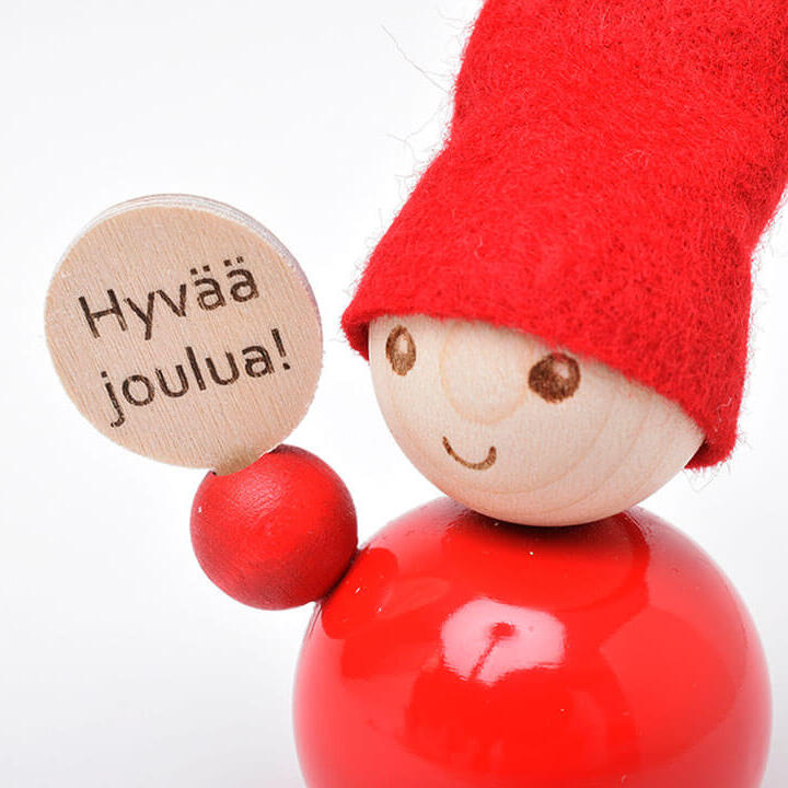 TONTTU メリークリスマス（フィンランド語） 9cm