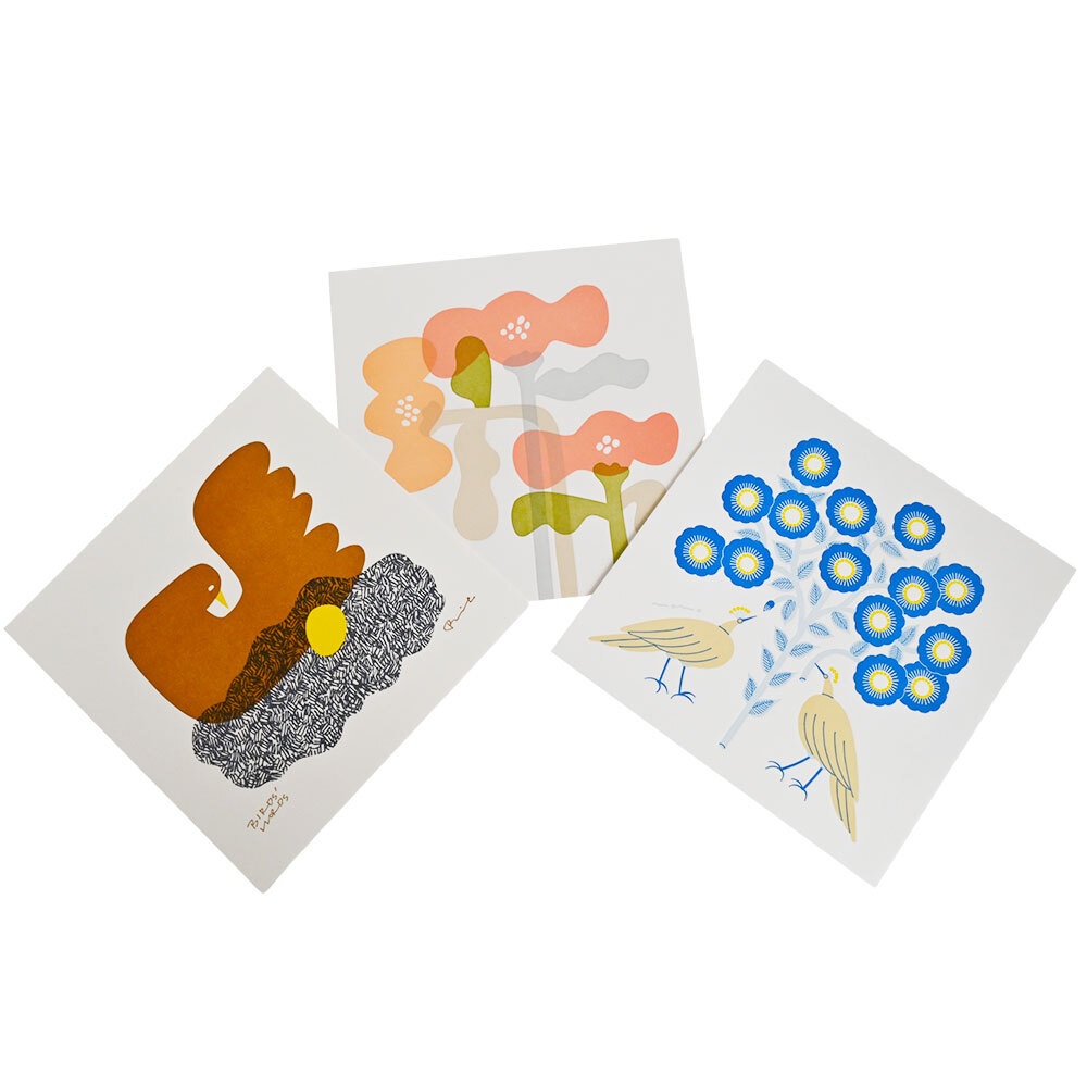 LETTER PRESS POSTER / bird's nest（ポスター/鳥の巣）