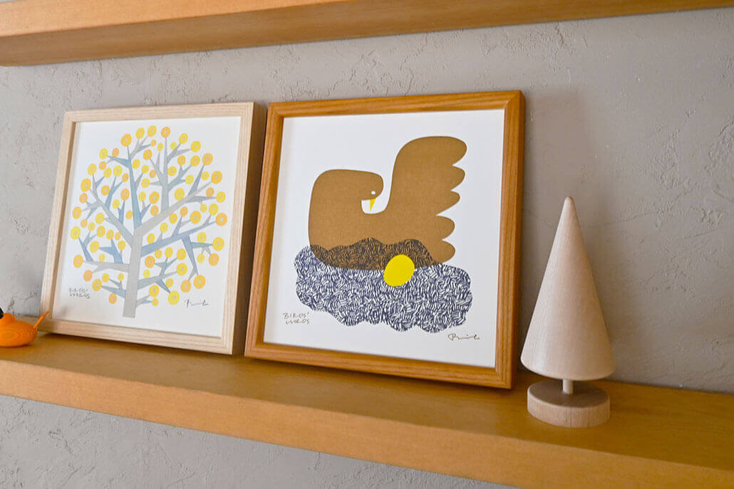 LETTER PRESS POSTER / bird's nest（ポスター/鳥の巣）