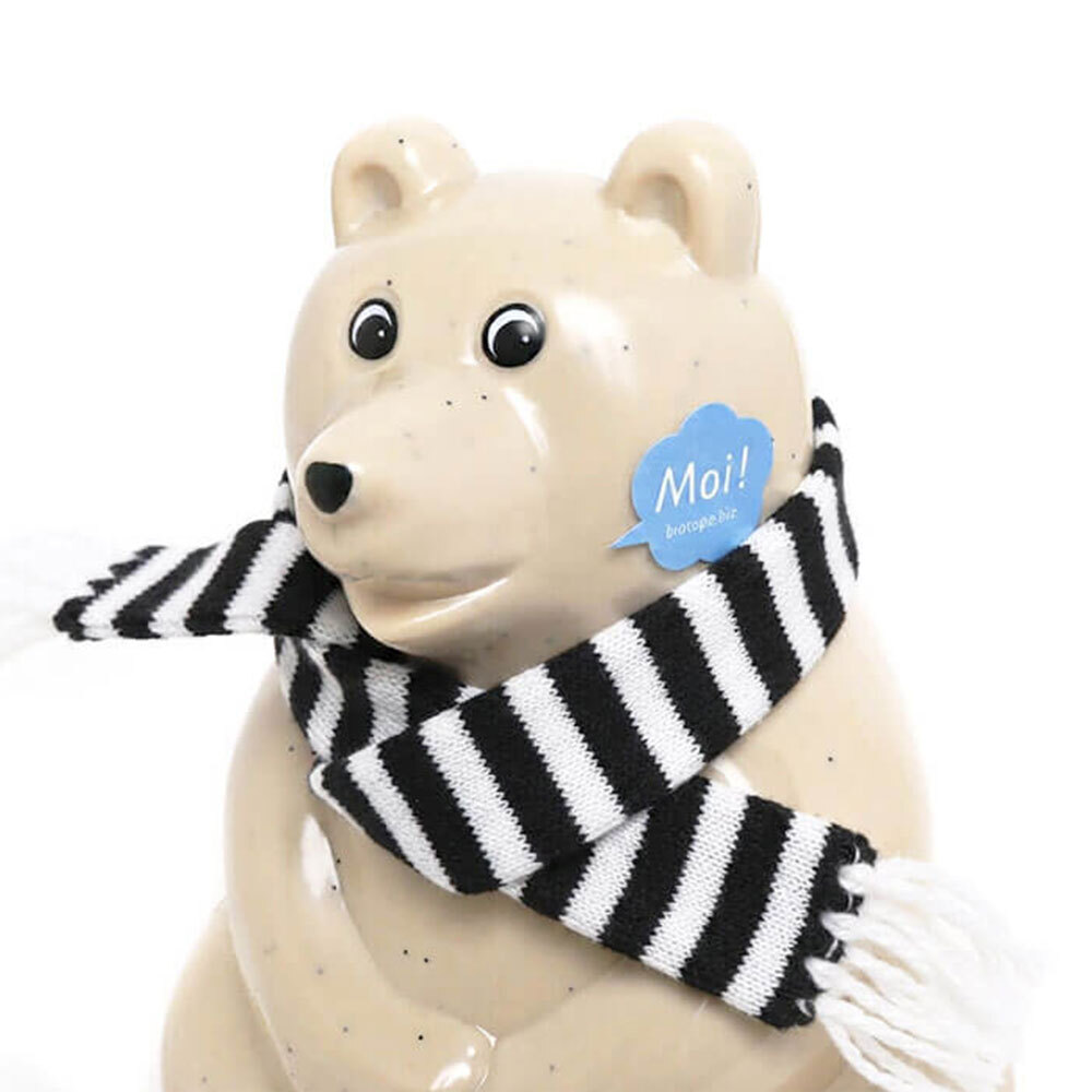 2026マフラー付きフィンランドしろくま貯金箱 polar bear money box　【予約販売　9月中旬以降発送】