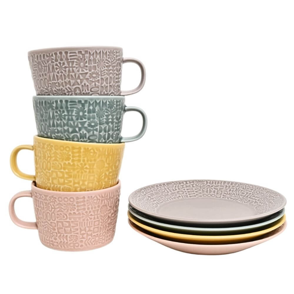 PATTERNED PLATE イエロー