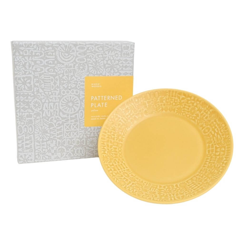 PATTERNED PLATE イエロー