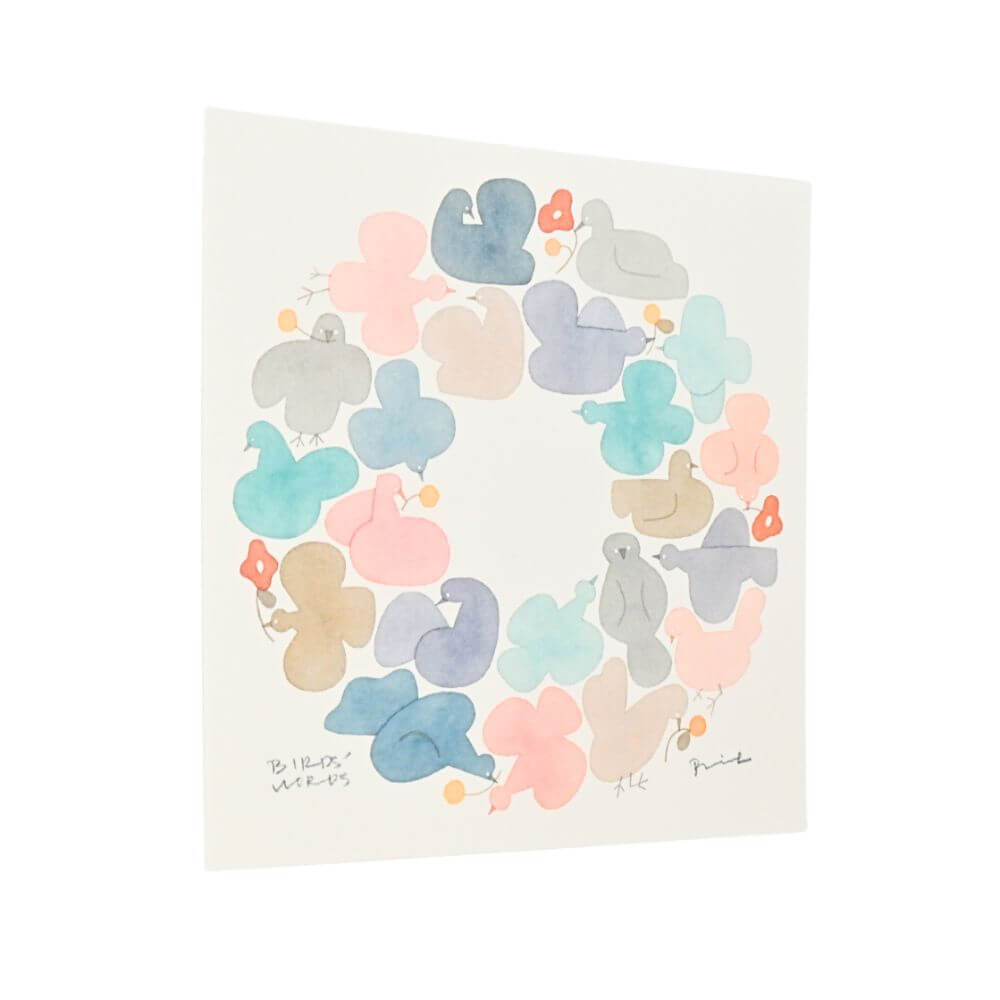 ポスター 15cm / BIRDS WREATH