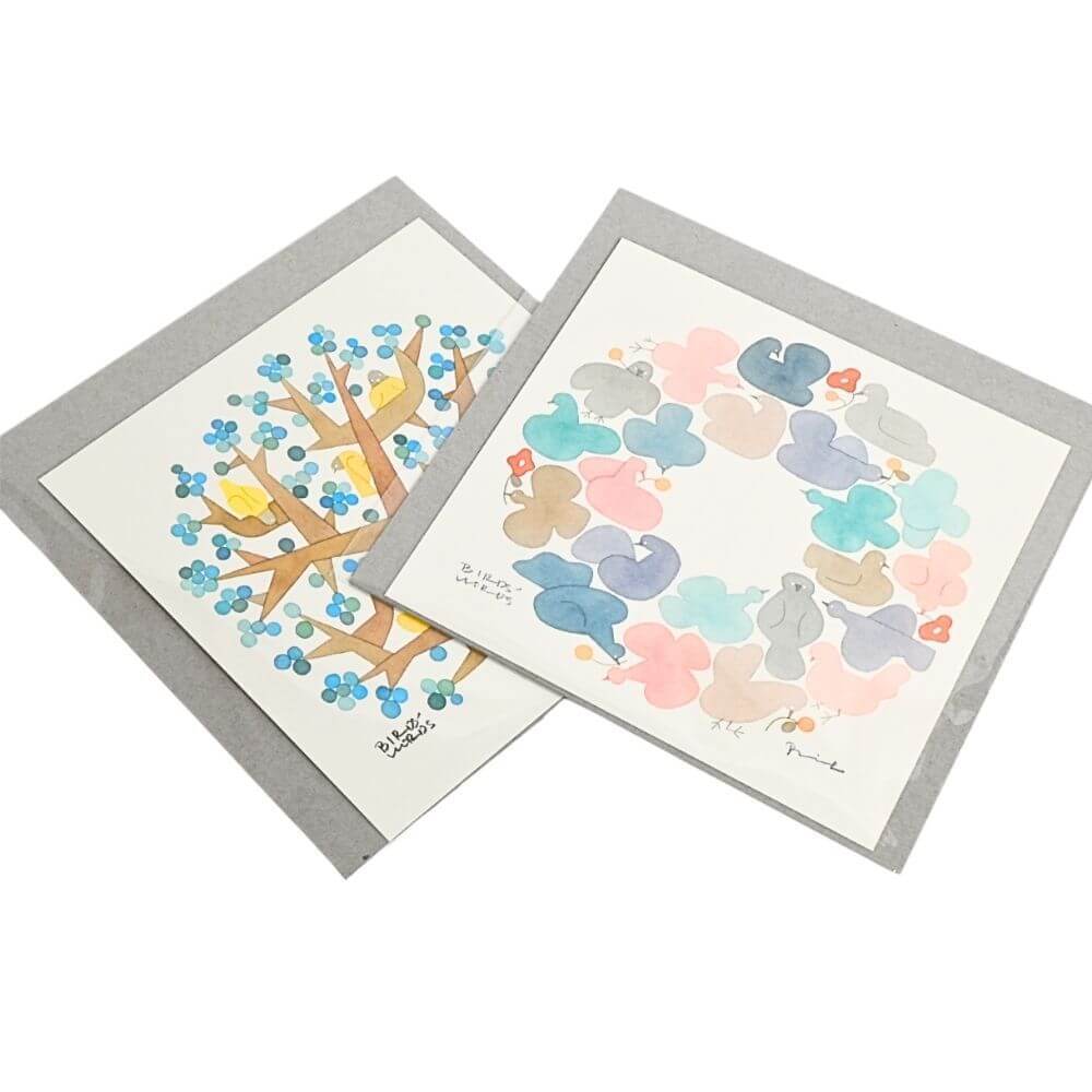 ポスター 15cm / BIRDS WREATH