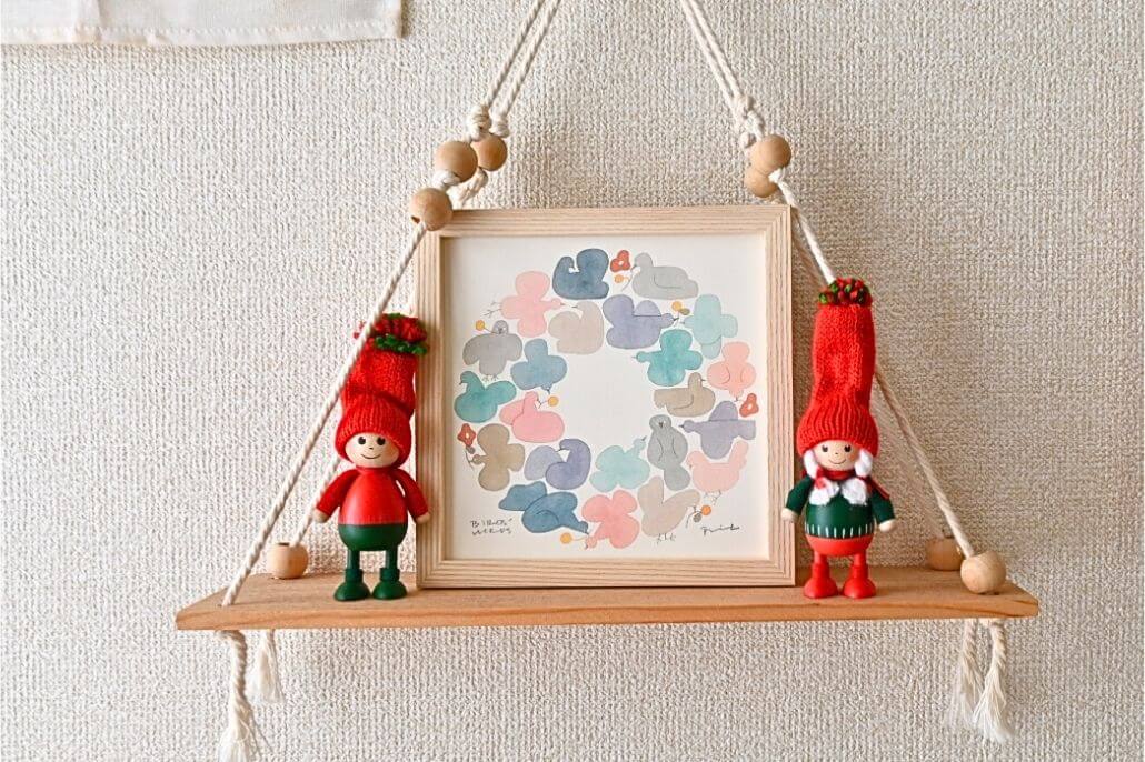 ポスター 15cm / BIRDS WREATH