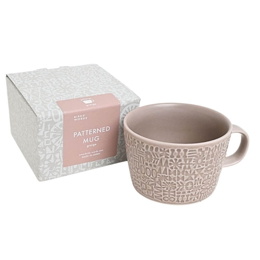 PATTERNED MUG  グレージュ