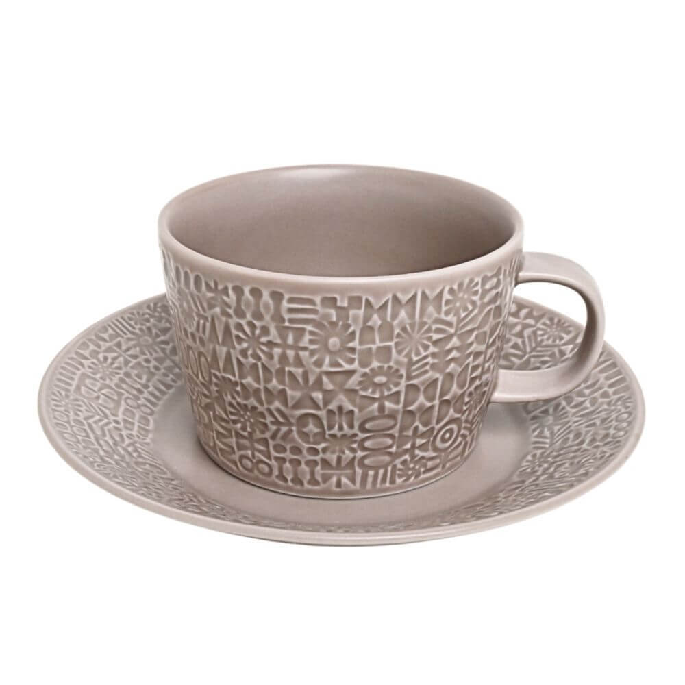 PATTERNED MUG  グレージュ