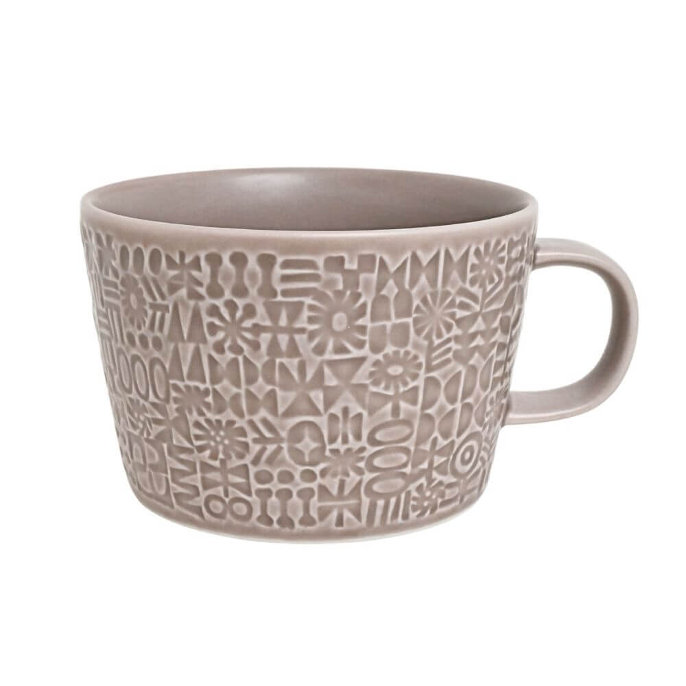 PATTERNED MUG  グレージュ