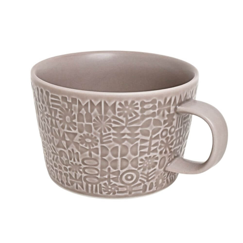 PATTERNED MUG  グレージュ