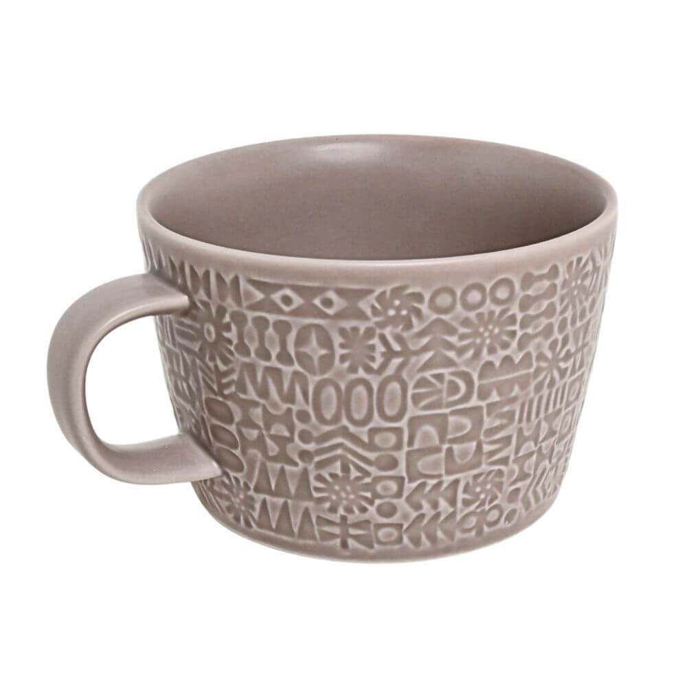 PATTERNED MUG  グレージュ