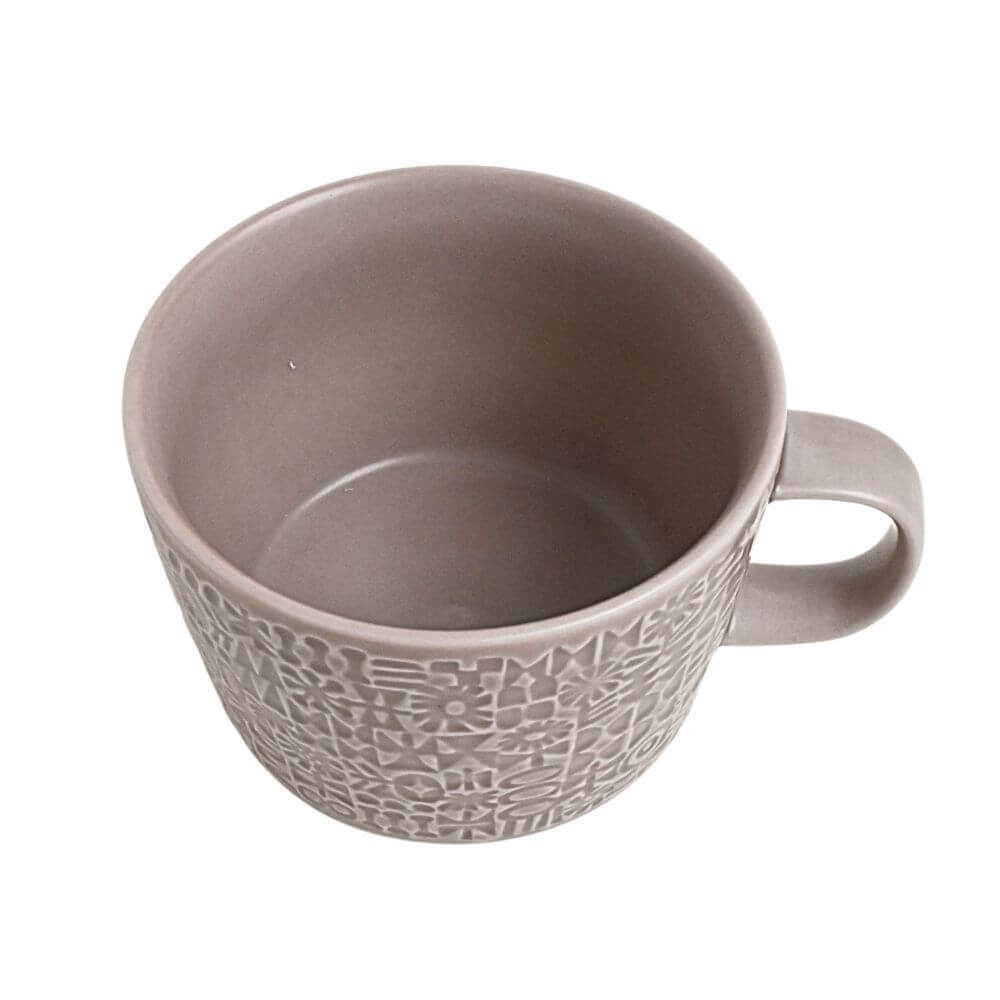 PATTERNED MUG  グレージュ