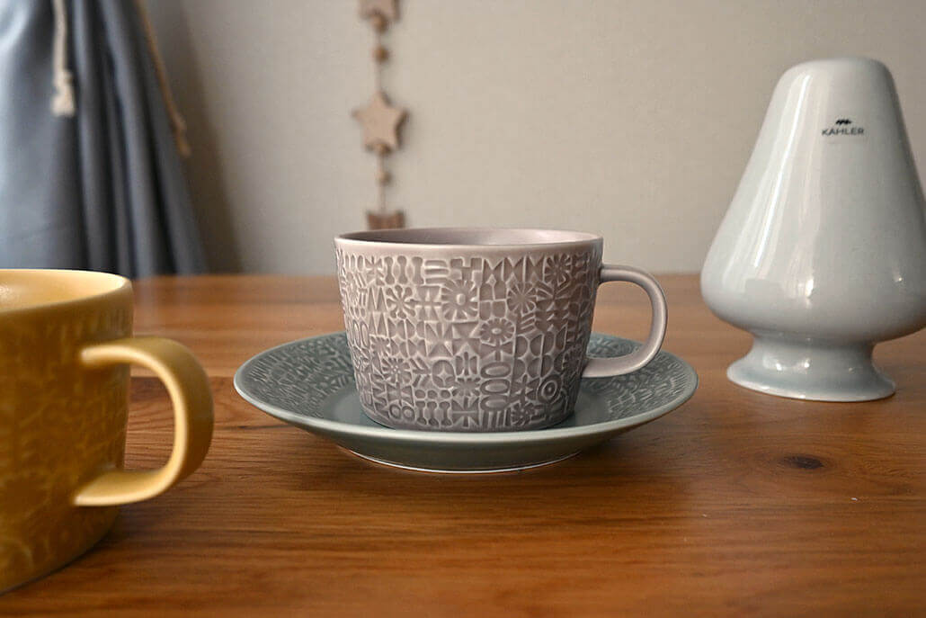 PATTERNED MUG  グレージュ