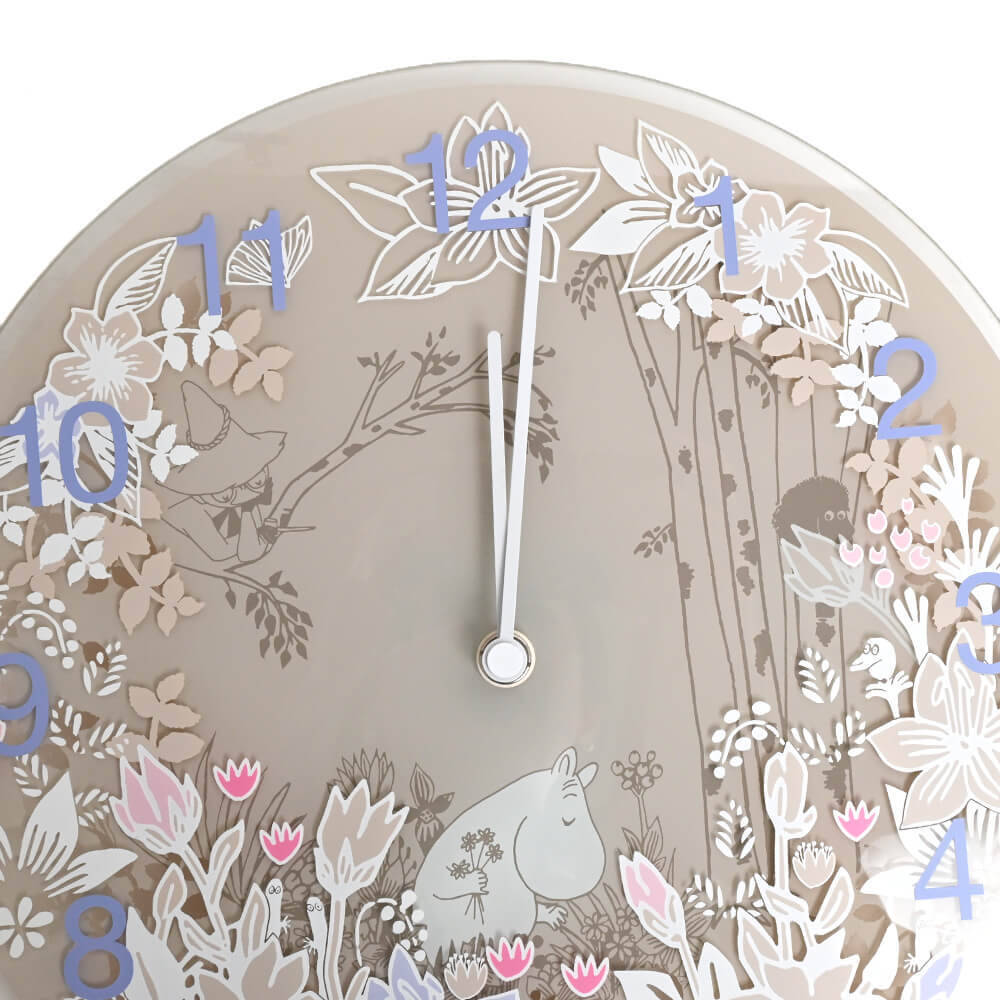 Wall clock　Moomin Picking Flowers