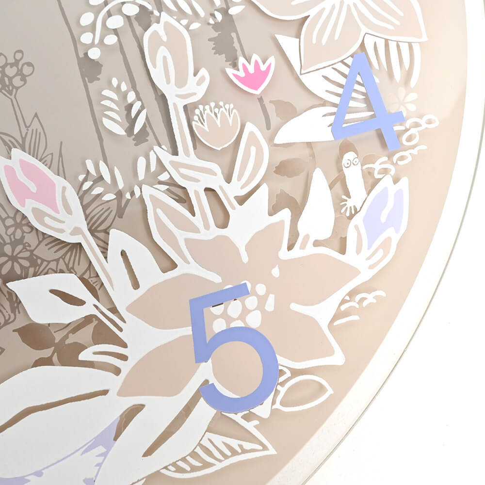 Wall clock　Moomin Picking Flowers