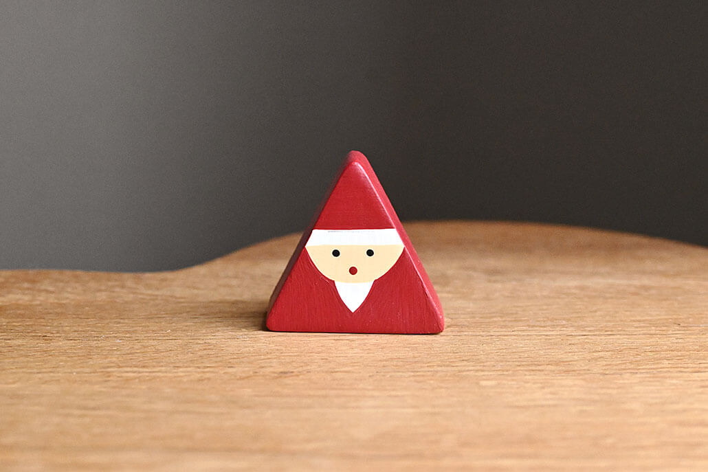さんかくクリスマスサンタ / 赤
