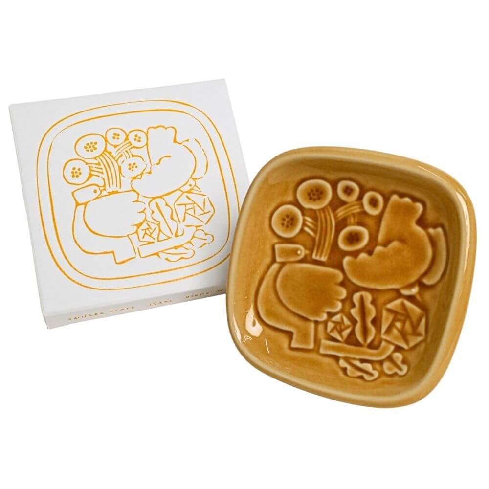 SQUARE PLATE 105　イエローオーカー