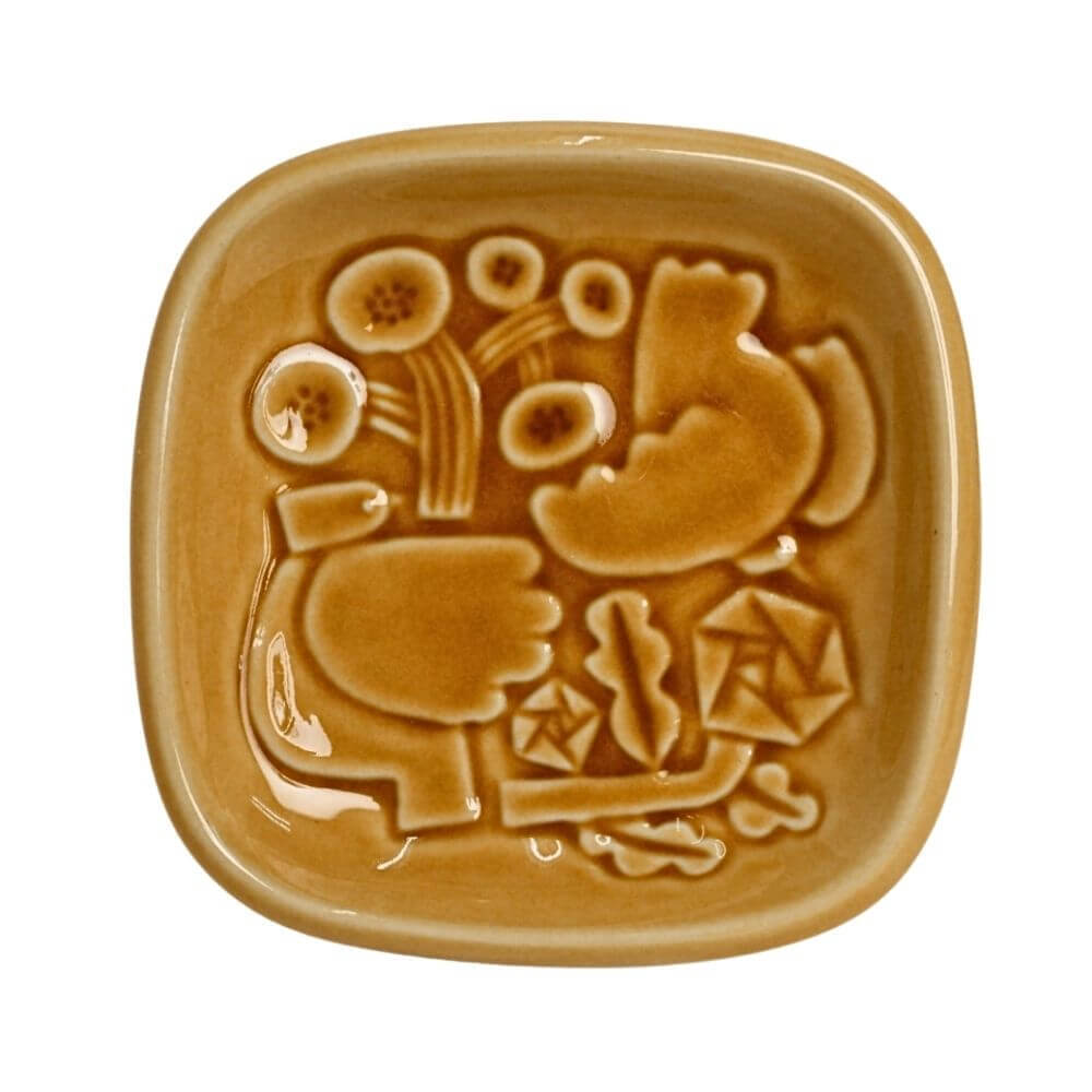 SQUARE PLATE 105　イエローオーカー