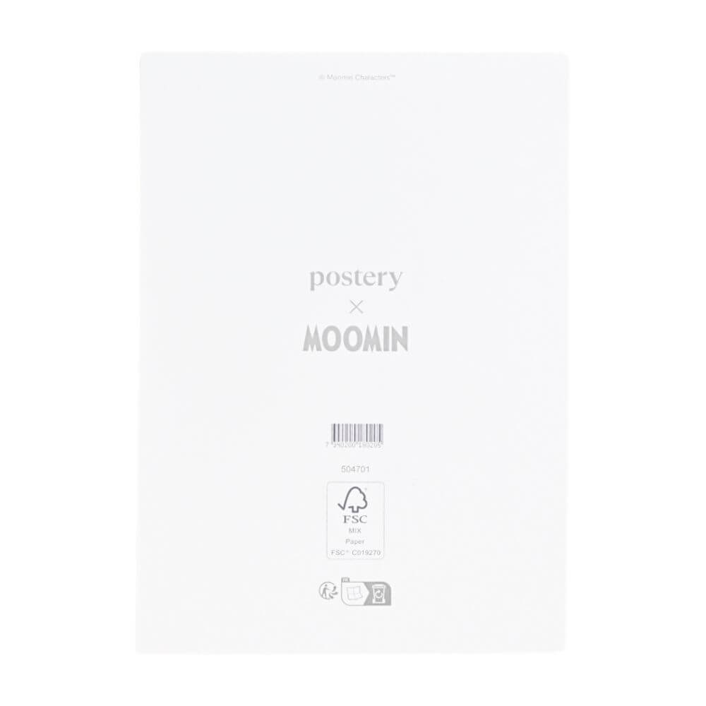 ポスター 21×30 Moomin And Little My On Ice