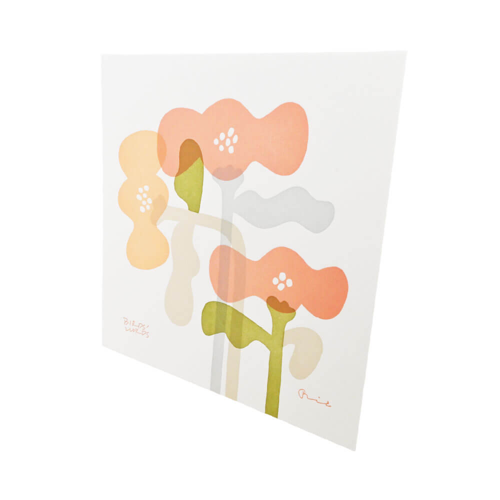 LETTER PRESS POSTER / bloom（ポスター/花）