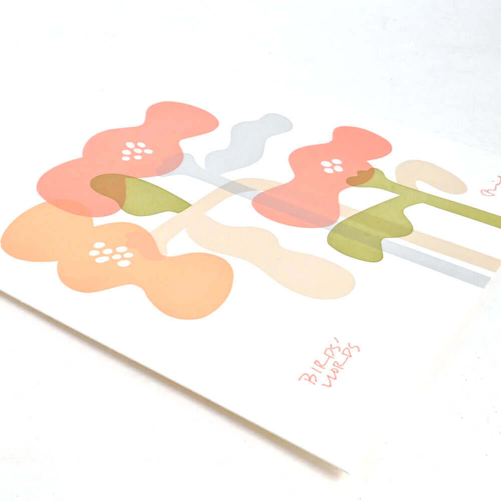 LETTER PRESS POSTER / bloom（ポスター/花）