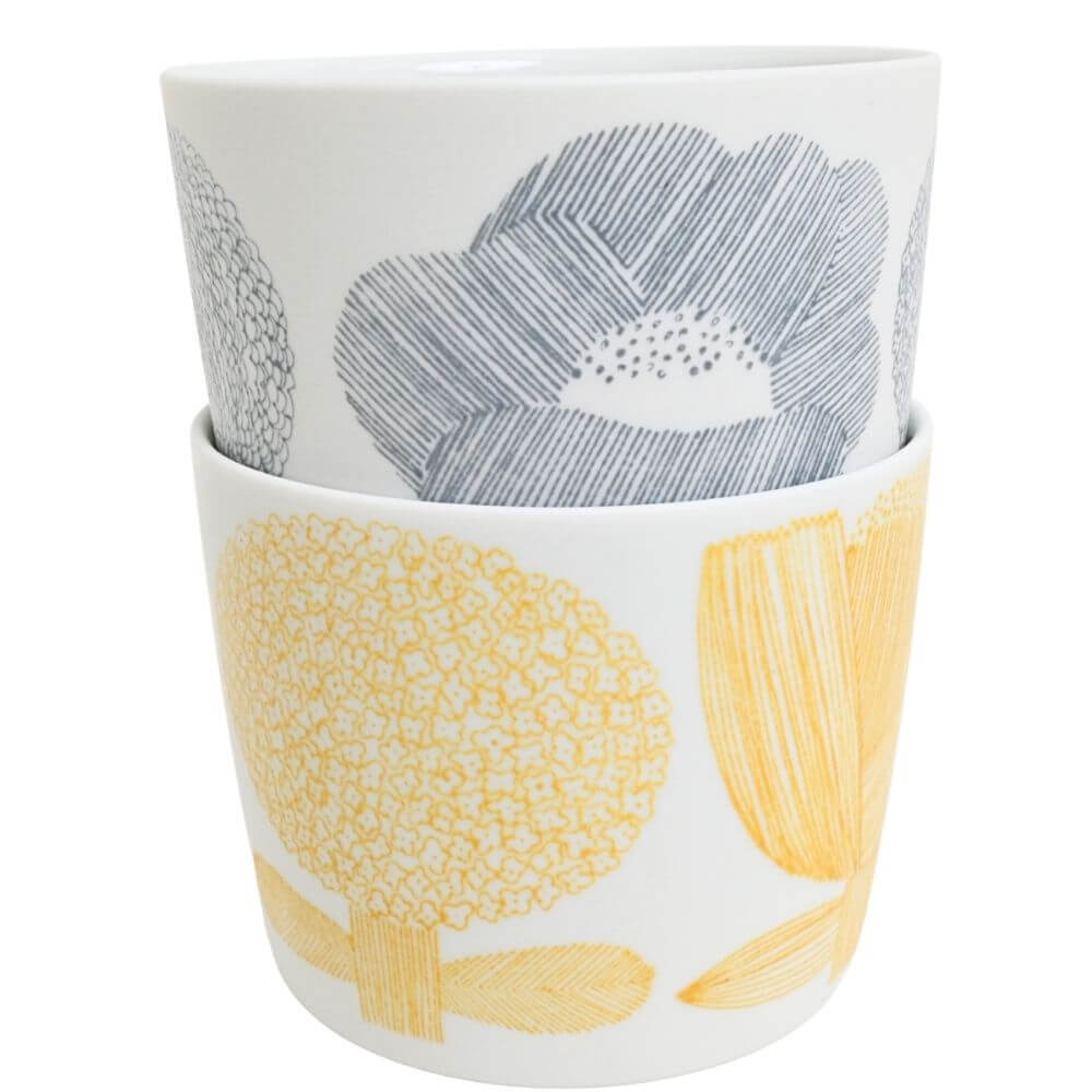 DAY BY DAY CUP [FLOWER] イエロー