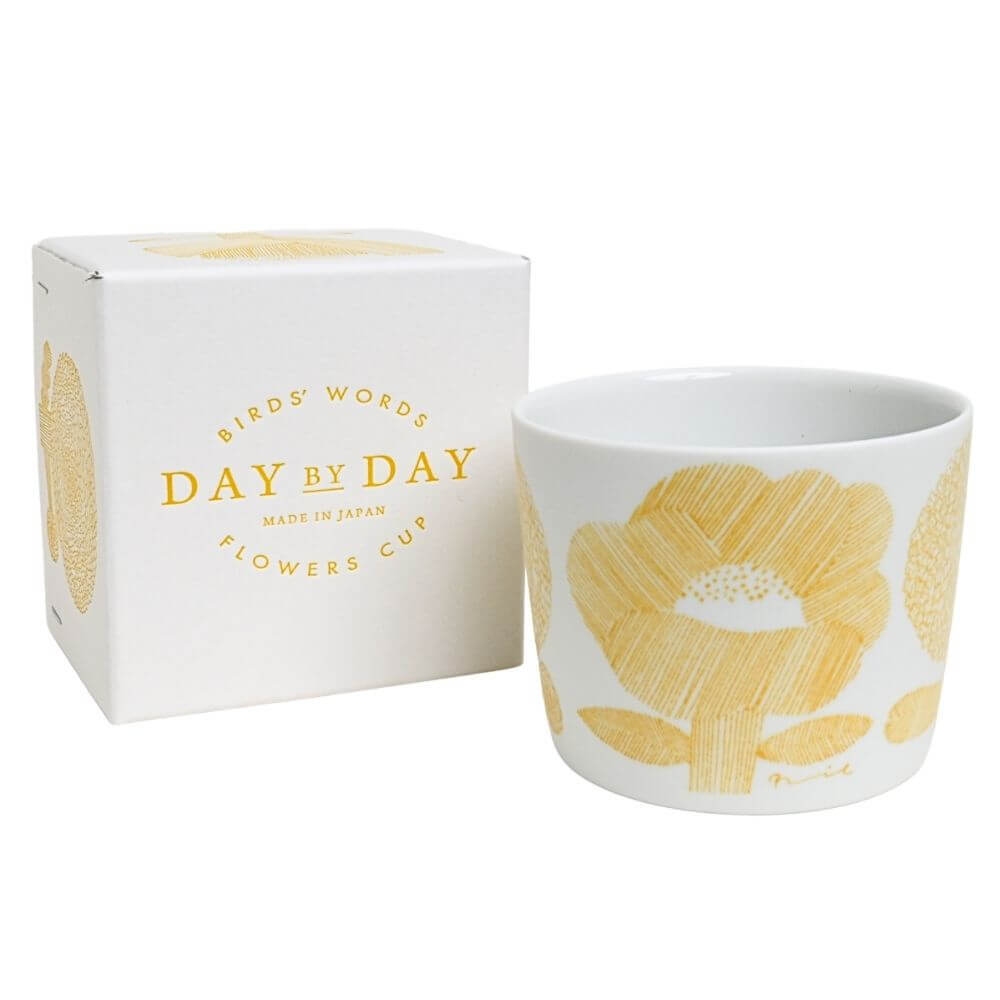 DAY BY DAY CUP [FLOWER] イエロー