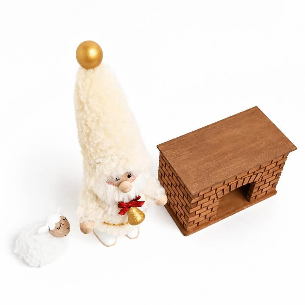 ヒツジになりたいもこもこサンタ & 暖炉 & 白羊（小）セット　te-nori限定　ノルディカニッセ【11月上旬～中旬発送予定】